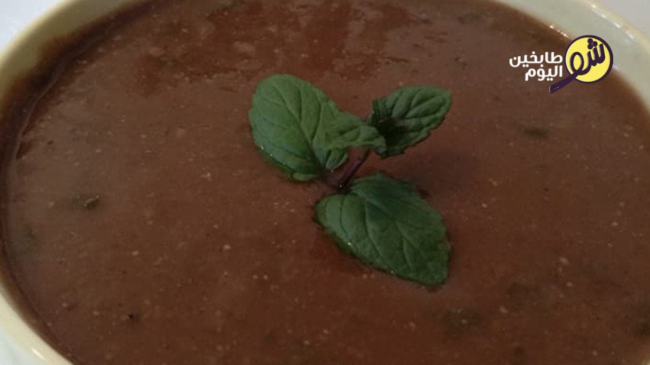 شوربة العدس البنية