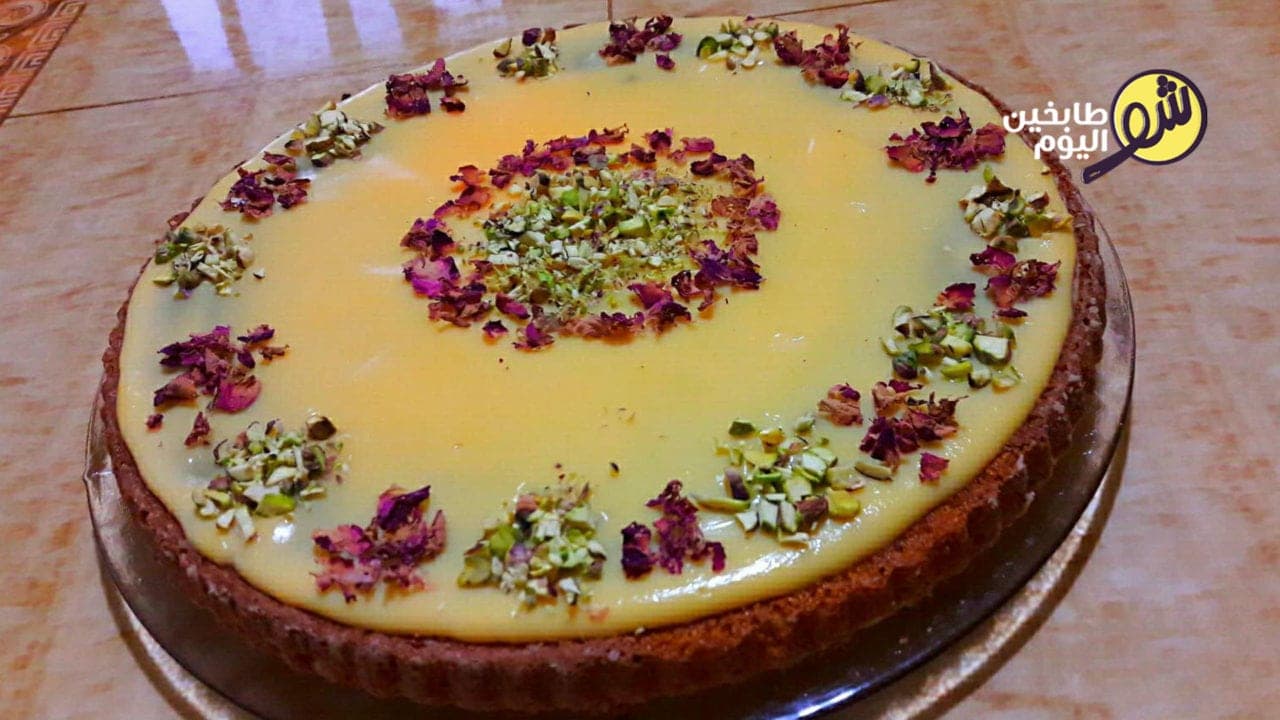 Basbousa with Custard