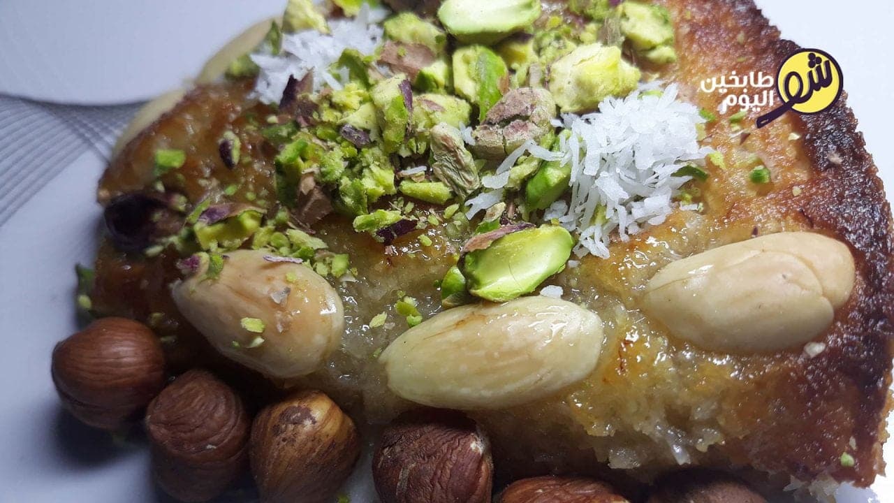 طريقة تحضير نمورة بدون طحين