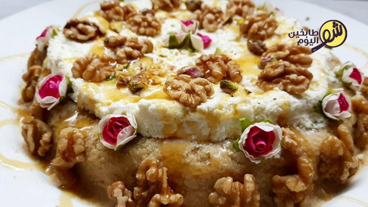 طريقة تحضير مدلوقة الجوز