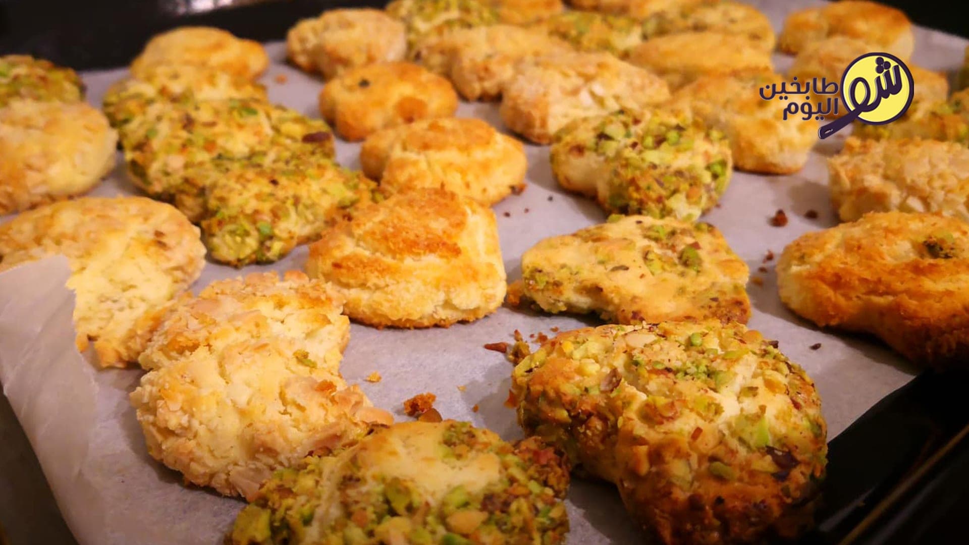 Almond, Pistachio and Coconut‑Coated Cookies