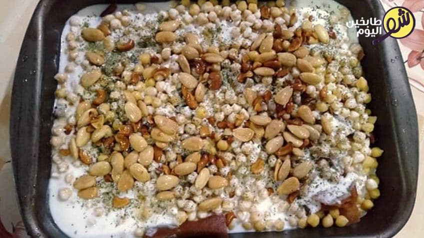 طريقة عمل فتة الحمص واللحمة