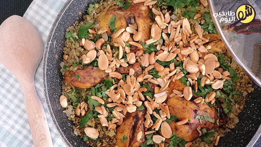 فريكة دجاج بالزعفران