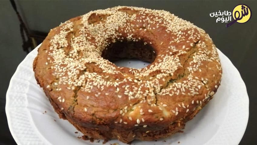 كيك مالح بالجبنة والزعتر